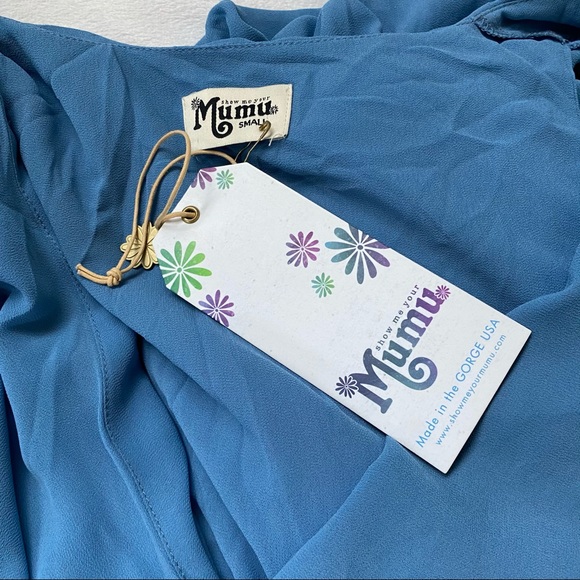 Show Me Your MUMU New Audrey Maxi Dress Blue - Picture 7 of 11